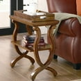 thumbnail image 2 of Warm Brown Rectangular Chairside Table with Shelf 900974, 2 of 2