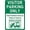Color 2655, variant on Restriction Caution Tin Sign/Visitor Parking Only Unauthorized Vehicles Towed Metal Sign/Garage Parking Yard Aluminum Sign 16x12 inches