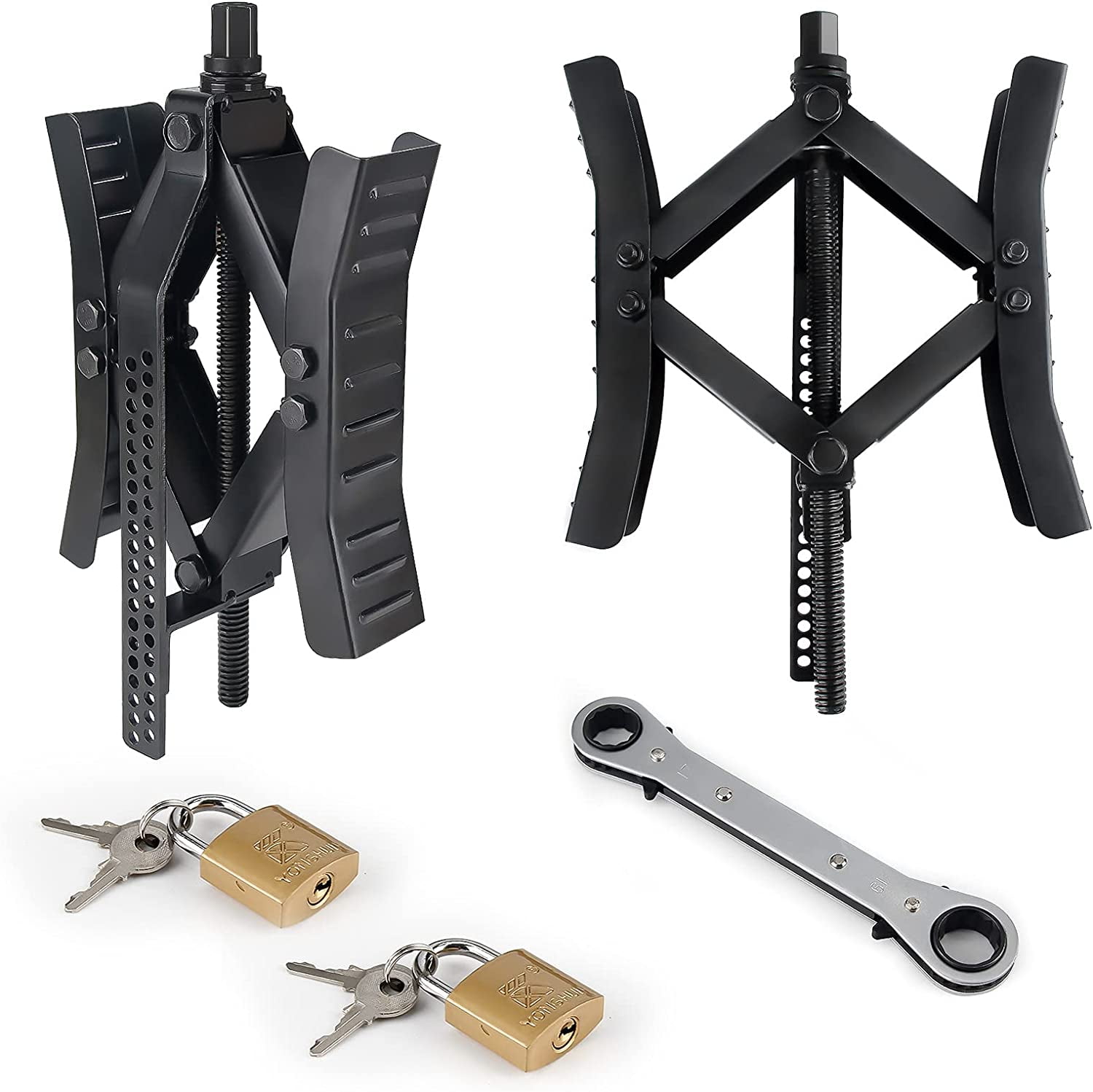 RV Wheel Chock Stabilizer, Heavy Duty Wheel Chocks for Travel Trailers