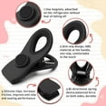 thumbnail image 2 of 6 Pack Black Magnetic Clips for Food Packages, Chip Clips Bag Clips for Fridge, 2 of 5