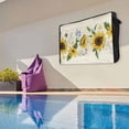 thumbnail image 6 of Outdoor TV Cover 60 to 65 Inches, Sunflower Butterfly Bee Flower Farm Beige Background Waterproof and Weatherproof TV Cover with Remote Control Pocket, Flat Screen TV Cover Protector for Outside TV, 6 of 6