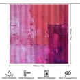 thumbnail image 2 of Shocking Pink Hot Modern Abstract 4 Piece Bathroom Shower Curtain Sets with Non-Slip Rugs Toilet Lid Cover And Bath Mat Modern Abstract Painting Durable And Waterproof for Bathroom Decor, 2 of 8