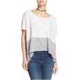 thumbnail image 2 of Free People - Camiseta básica de medianoche para mujer, color blanco roto, talla mediana Free People Camiseta básica, 2 of 2