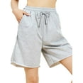 thumbnail image 2 of Lovito Plain Athletic Shorts Plain Running Shorts with Pockets and drawstring, 2 of 5