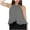 Z1#Gray, variant on Ichuanyi Halter Flowy Tops for Women Summer Striped Sleeveless Shirts Blouse Casual Tank Tops Ruffle Hem Tops for Juniors
