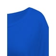 thumbnail image 4 of Womens Short Sleeve Boat Neck Side Shirring Dolman Drape Top, 4 of 6