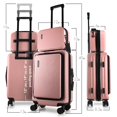 thumbnail image 2 of Equipaje de mano TRAVELARIM, carcasa rígida de 22 pulgadas con bolsa para cosméticos, 2 of 9