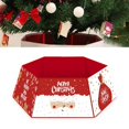 thumbnail image 3 of Diconna Christmas Tree Skirt Santa Claus Letter Print Decorative Apron, 3 of 5