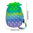 thumbnail image 1 of Press Bubble Bag Puzzle Decompression Fruit Pattern Bag Silicone Bubble Toy Messenger Bag, 1 of 2