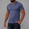 thumbnail image 2 of LTTVQM Men’s Quick Dry Active Workout T Shirt Summer Spring Short Sleeve 2026 Training Tee Top for Night Running Gym Navy S, 2 of 6