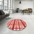 thumbnail image 3 of Ahgly Company Indoor Square Patterned Light Salmon Pink Area Rugs, 3' Square, 3 of 6
