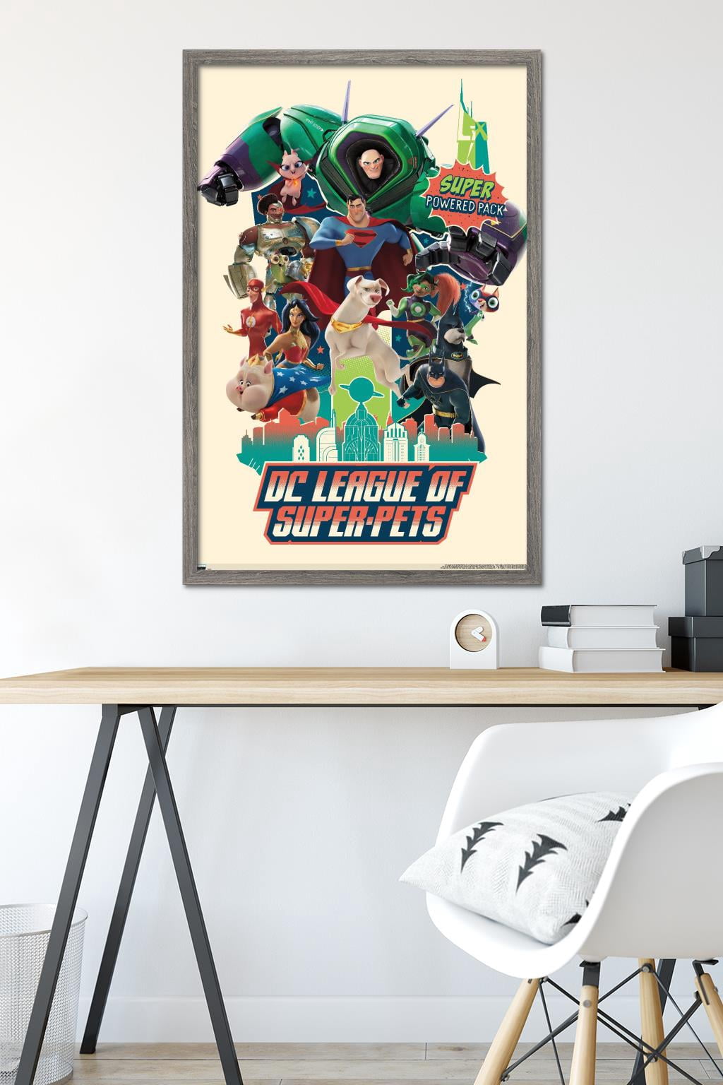 DC League of Super-Pets - Partners Wall Poster, 22.375" x 34" Framed