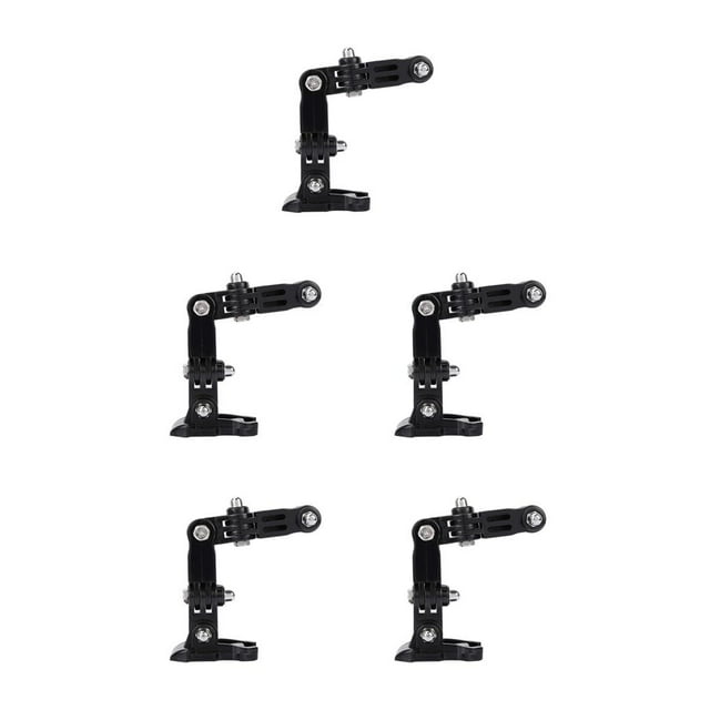 yingyy Waterproof Helmet Bracket Front Side Helmet Accessories with Buckle Mount Curved Rubber Arm Base Support 4K Action Camera Part 5Set