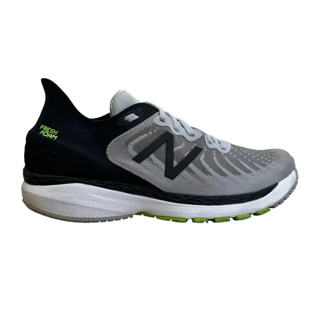 New Balance Men’s Gray/Black/White Fresh Foam 860 V11 Running Shoes Size 10