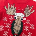thumbnail image 6 of Christmas Toddler Baby Boy Girl Fall Winter Knit  Warm Pullover Long Sleeve Coat Crewneck Reindeer Elk Sweatshirt Sweater, 6 of 6