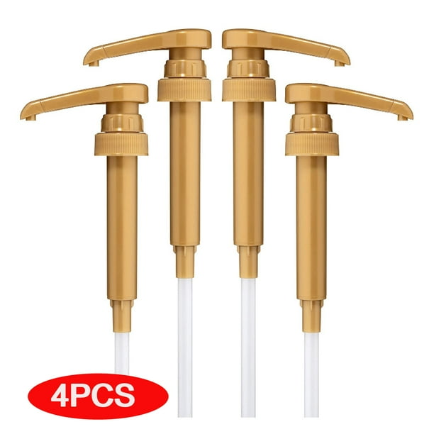 4Pieces Syrup Pumps, Coffee Syrup Dispenser Pump, Flavor Syrup Pump