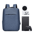thumbnail image 1 of Portable Storage Case For PlayStation 5/PS4 Slim/Pro/Xbox Series X/S/Xbox One Controllers - Durable Travel Organizer Bag With Padded Compartment, 1 of 5