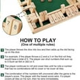 thumbnail image 2 of Shut The Box-Wooden Dice Board Game, Funny Family Shut The Box Game 2-4 Player, Board Games Gift for Family and Friends, Educational Table Math Games for Holiday, Party and Classroom, 2 of 6