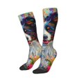 thumbnail image 2 of Fotbe Oil Painting Sunflower Puppy print Women's Men's Novelty Crew Socks Cotton Socks Knee High Socks for Walking,Running,Nurses,Pregnancy, 2 of 8