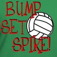 thumbnail image 3 of CafePress - Bump, Set, Spike Women's V Neck Dark T Shirt - Women's V-Neck Dark T-Shirt, 3 of 4