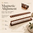 thumbnail image 3 of 20 Inch Acrylic Mahjong Racks with Pushers and Storage Bag, Scalloped Mahjong Tile Holders with Detachable Magnetic Pushers for American Mah Jongg(4Pcs), 3 of 7