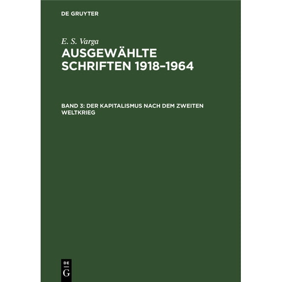 Der Kapitalismus Nach Dem Zweiten Weltkrieg, (Hardcover)