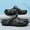 Black, variant on Men’s Outdoor EVA Clogs – Lightweight Non-Slip Sandals with Breathable Hollow Design for Comfortable Hiking, Beach, Garden, and Everyday Wear