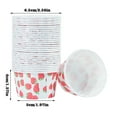 thumbnail image 2 of WIFKLSIIPG Oven Roll Cup OiLED Paper Cup RolLED Edge Cupcake Cup Coated Paper Cup 100 Baking Cups(Red), 2 of 5