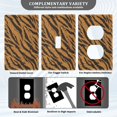 thumbnail image 3 of Light Switch Cover Switch Plate Outlet Cover Plug Cover for Electrical Toggle Switch Tiger Stripes Pattern, 3 of 6