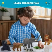 Get Ready Kids Wild Animal Playset, 8 Pieces