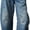 Dark Blue, variant on Women's Baggy Boyfriend Jeans Vintage Wide Leg Mid Rise Barrel Denim Ankle Pants