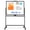 Black, variant on DOLLAR BOSS Rolling Dry Erase Board 48 x 36 Double Sided Easel Style Whiteboard with Wheels Mobile Standing White Board with Stand for Office, Classroom & Home, Black