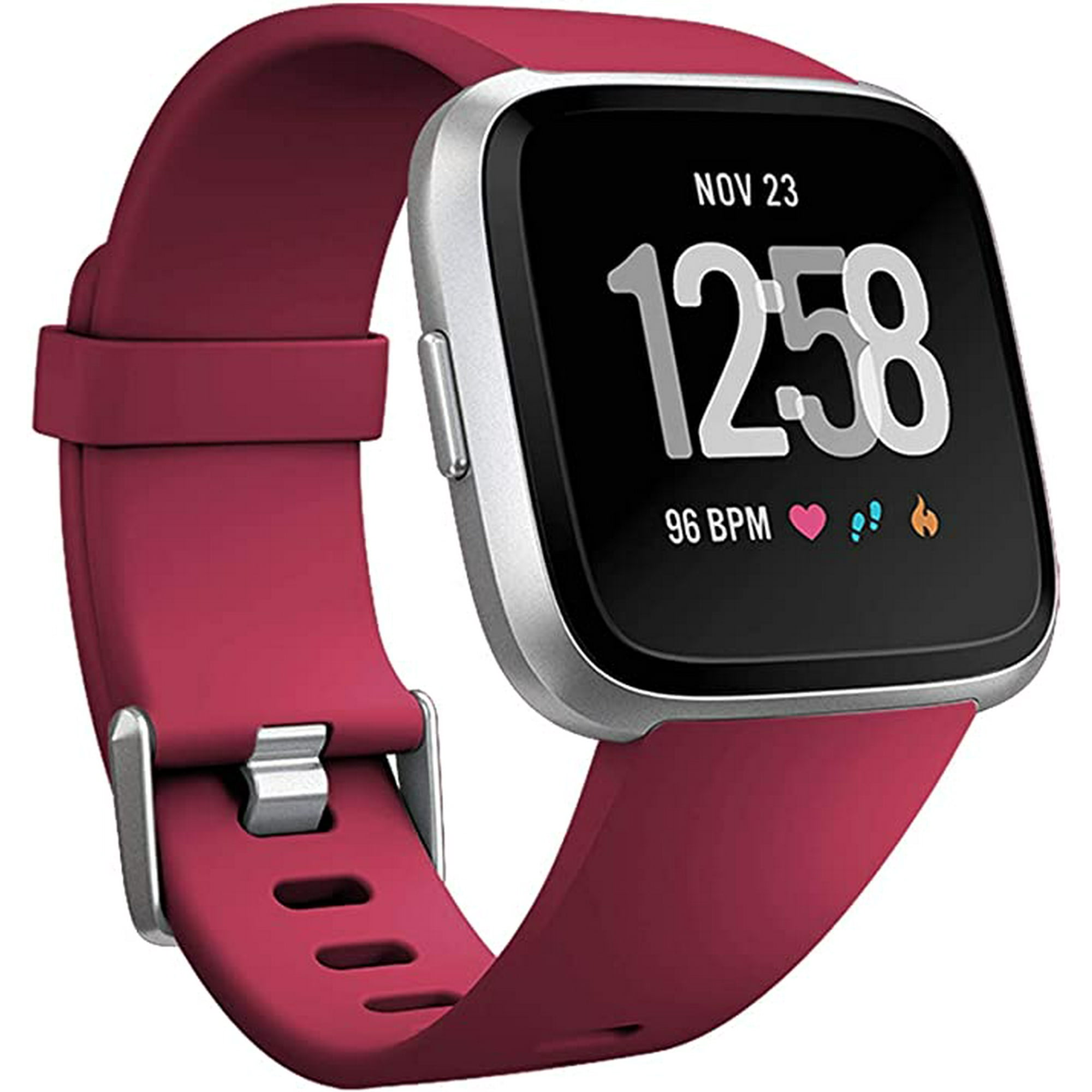 Saydy The Smart Watch Strap Is Compatible With Fitbit Versa Smartwatch Versa 2 And Versa Lite Se Watches For Women And Men red S