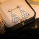 thumbnail image 4 of Pendientes De Árbol De Navidad Para Mujer Pendientes De Aguja De Plata 925 Con, 4 of 5