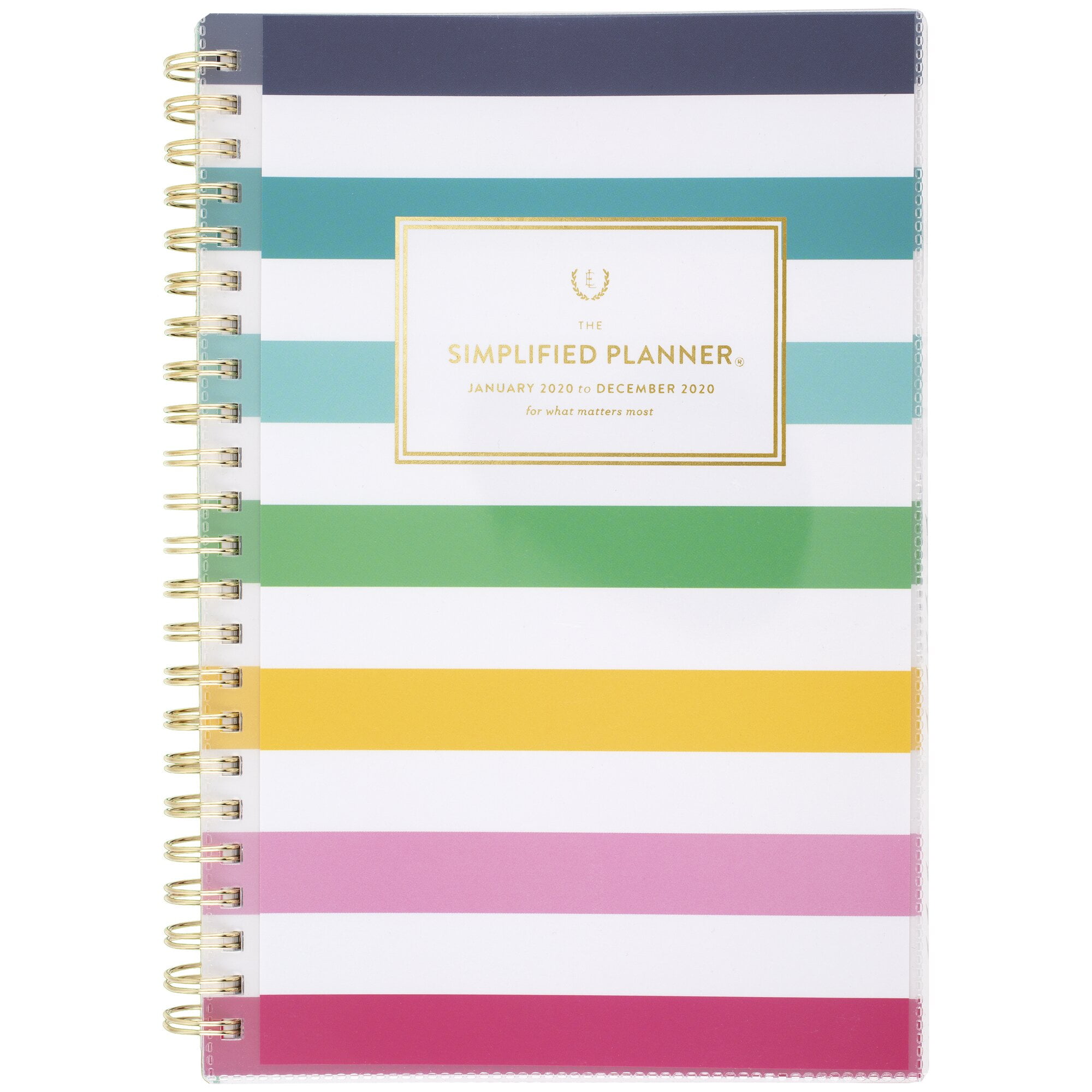Emily Ley Simplified Happy Stripe Customizable WeeklyMonthly Planner