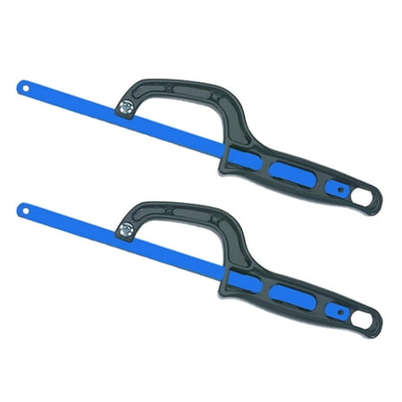 

Wideskall 2-Pack 12 inch Light Duty All Purpose Utility Handhold Close Quarter Mini Hacksaw with Blade