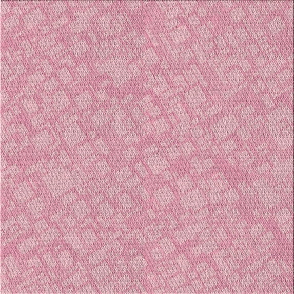 Ahgly Company Machine Washable Indoor Square Transitional LightPink Area Rugs, 5' Square