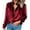 Wine, variant on Baberdicy Women's T-Shirts Women's Spring V Neck Retro Gold Velvet Long Sleeved Blouse Womens Tops Green