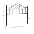 thumbnail image 3 of Hillsdale Furniture Harrison Textured Black Metal Scroll Full/Queen Headboard, 3 of 9