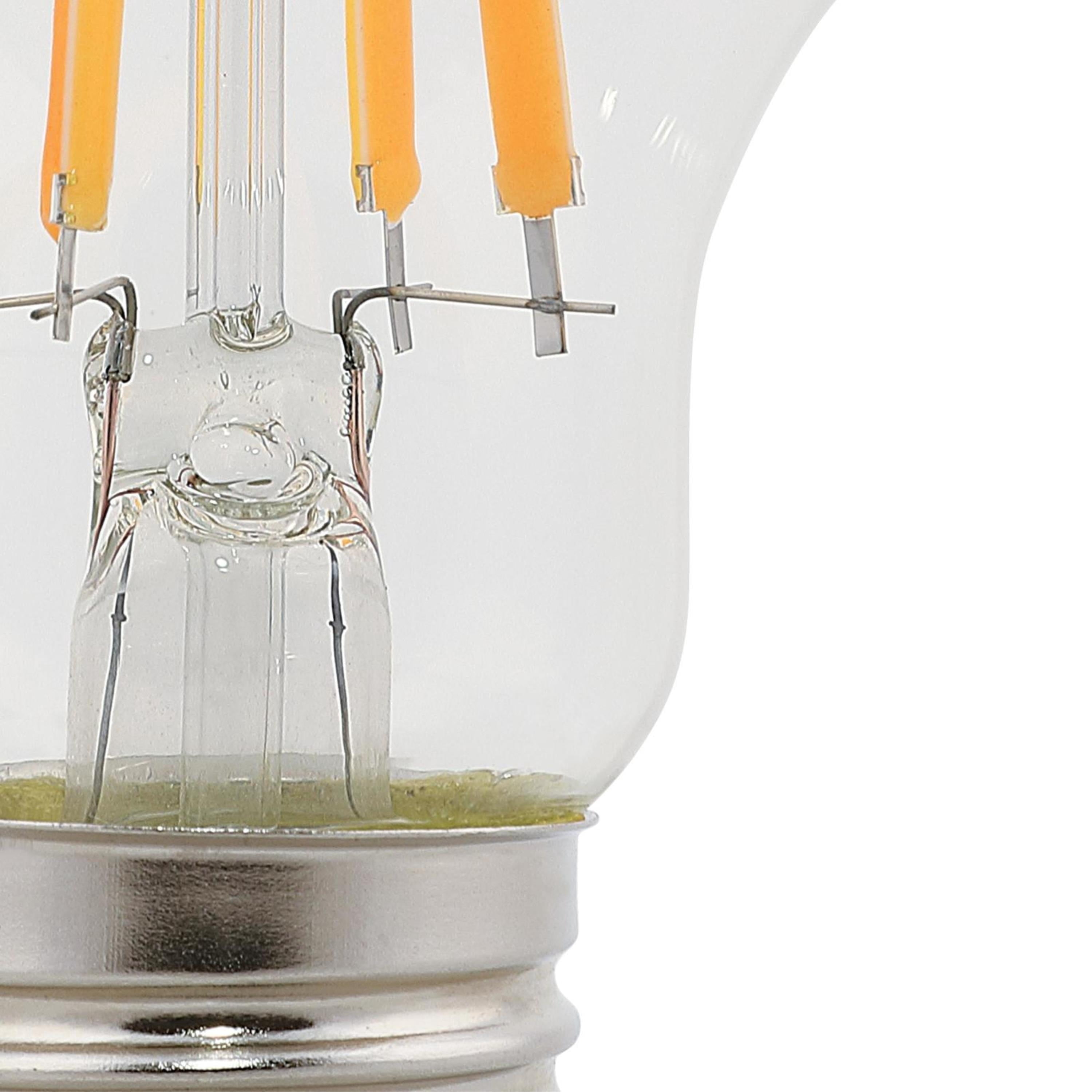 Westinghouse Lighting 5259020 8 Watt (75 Watt Equivalent) A19 Dimmable Clear Filament LED Light Bulb, Medium Base, 6 Pack