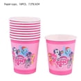 thumbnail image 5 of Juego de vajilla con temática de poni rosa para niños y niñas, servilleta, Taza y plato, suministros de decoración de recuerdo de fiesta, feliz cumpleaños y Baby Shower, 5 of 5