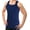 Navy Blue, variant on 2 Pack Basic Colors G-unit Tank Tops Square Cut Muscle Rib for Men