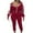 Wine, variant on ZZwxWA Womens Tracksuit 2 Piece Outfits Fall Zip Hoodie Jogging Sweatsuit Long Sleeve Casual Sweat Suits 50% Off Clear