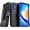 Black / Blue, variant on Defender Case for Samsung Galaxy A35 5G with Belt Clip, Kickstand, Dual-Layer, Black