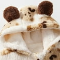 thumbnail image 5 of WhouRiu Girl Boy Winter Coat Thick Warm Cute Bear Hooded Zip Padded Coat Kids Thermal Soft Winter Jacktes Beige,Sized 18-24 M, 5 of 6