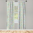 thumbnail image 3 of Ambesonne Pastel Curtains, Parquet Herringbone Soft, Pair of 28"x84", Multicolor, 3 of 5