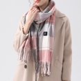 thumbnail image 4 of Yuanlong Winter Scarves Unisex Oversized Checkered Long Shawls Wraps With Tassels Street Neckwear Ladies Fashion Scarfs, 4 of 6