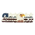thumbnail image 2 of Ebros America Patriotic Bald Eagle Stars Word Art Sign USA Flag Desktop Plaque, 2 of 4