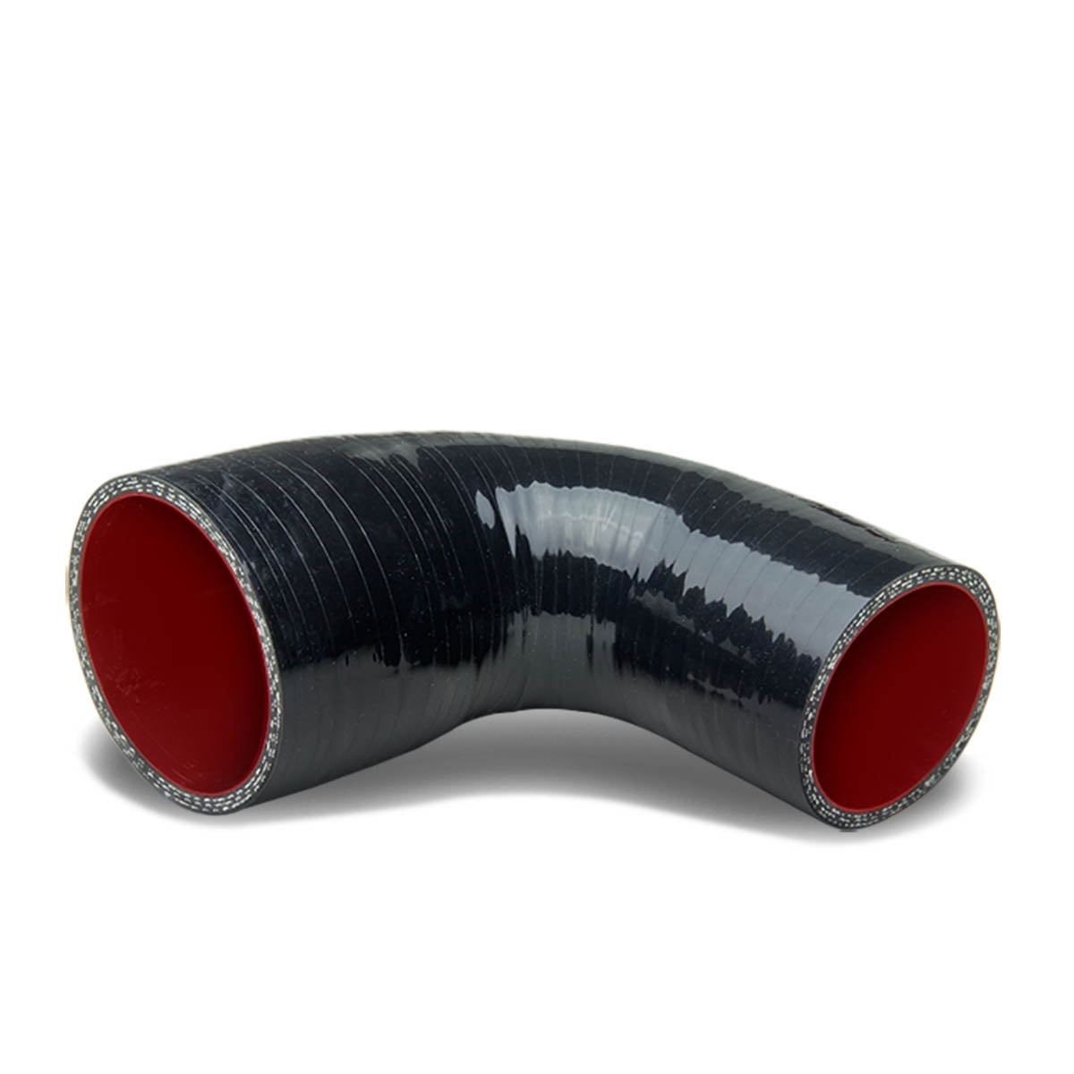 Speed Daddy 1.5" To 1.25" 3-Ply 90° Elbow Silicone Reducer Hose – Black – Turbo/Intercooler/Intake