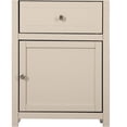 thumbnail image 3 of JERFIT Beige Nightstand with Drawer, Transitional End Table with Hidden Storage Compartment for Bedroom, Particle Board Accent Table, 3 of 7